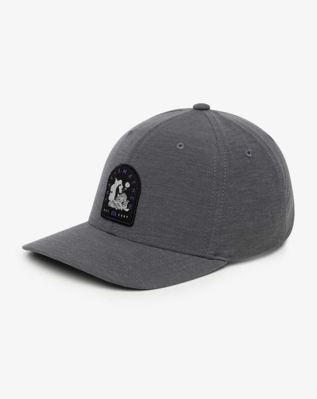 Travis Mathew Myths And Legends Snapback Hat Heather Grey Pinstripe | USZGXNI-93