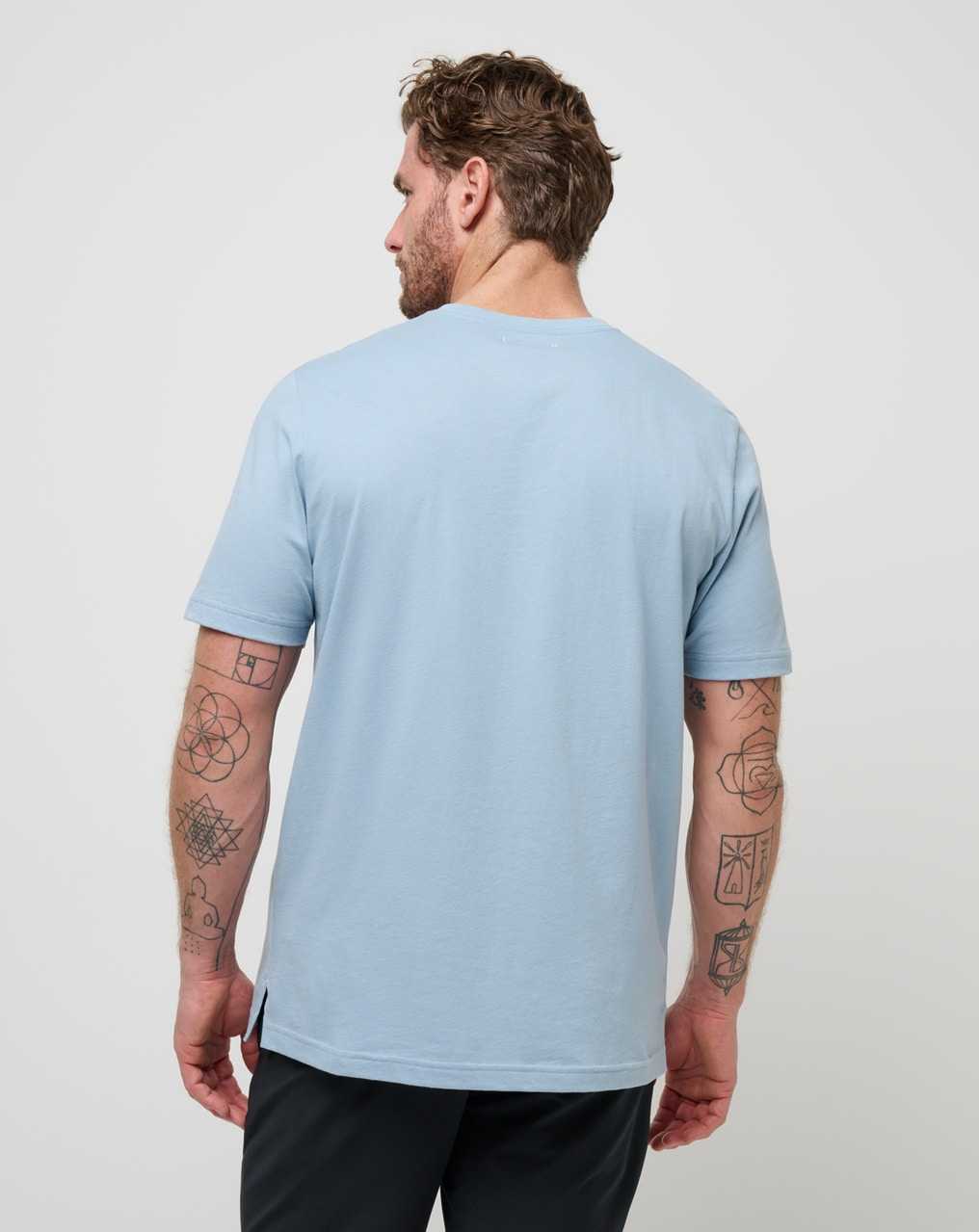 Travis Mathew Name Association Tee Dusty Blue | WUCGJEF-40