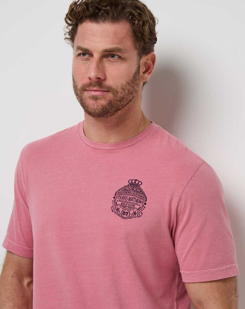 Travis Mathew Name Association Tee Dusty Rose | OKGSBHQ-47