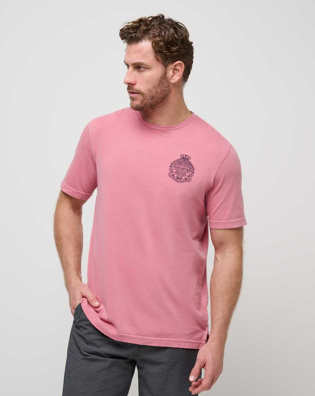 Travis Mathew Name Association Tee Dusty Rose | OKGSBHQ-47