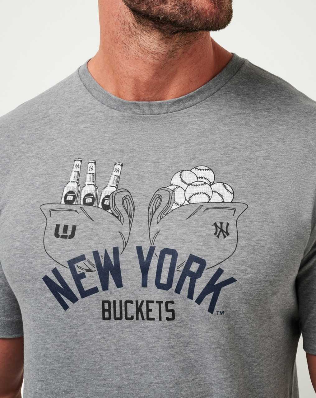 Travis Mathew New York Yankees Strike One Tee Heather Grey | BKYGDFE-86