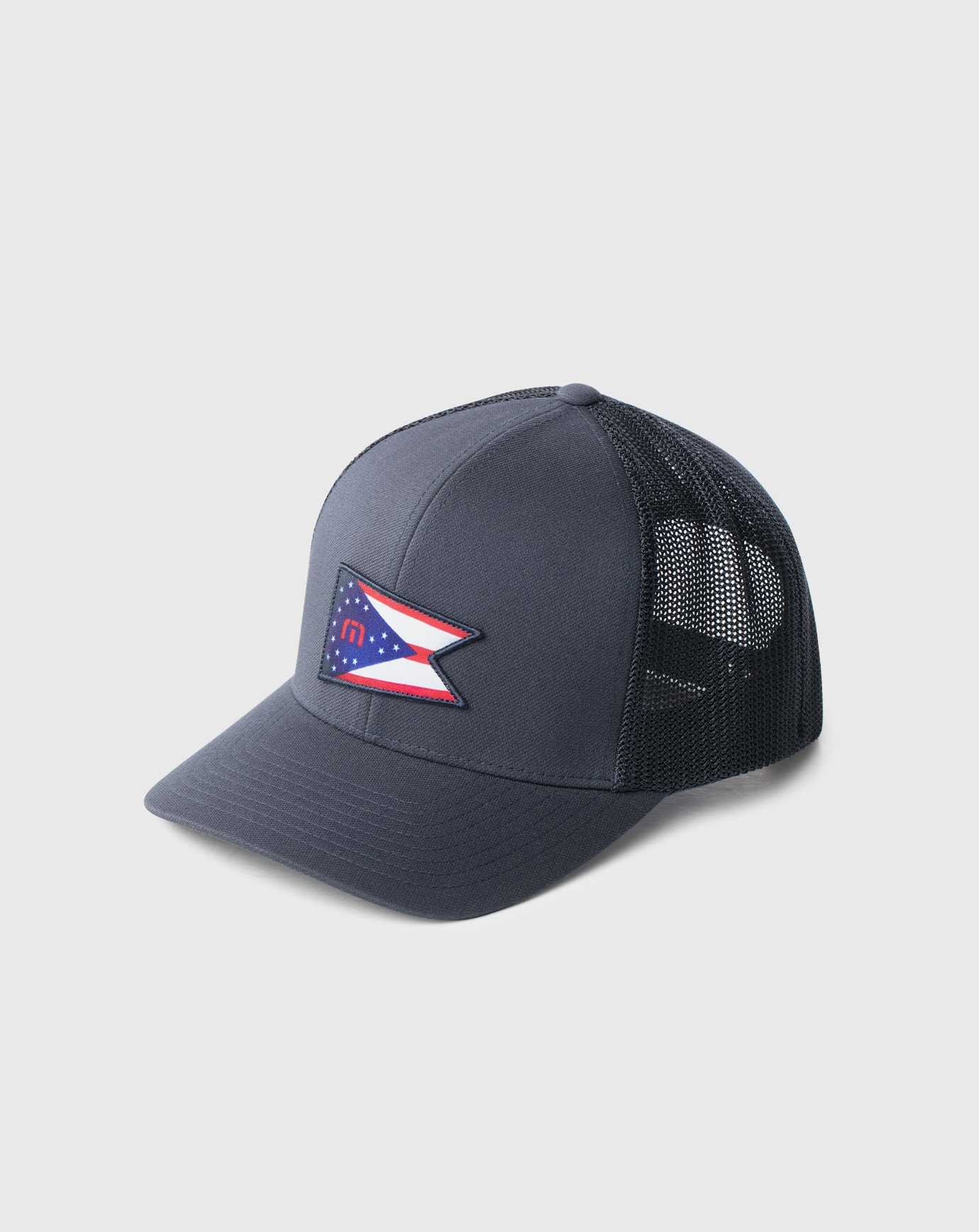 Travis Mathew No Fair Weather Snapback Hat Blue Nights | PGTOWMN-23