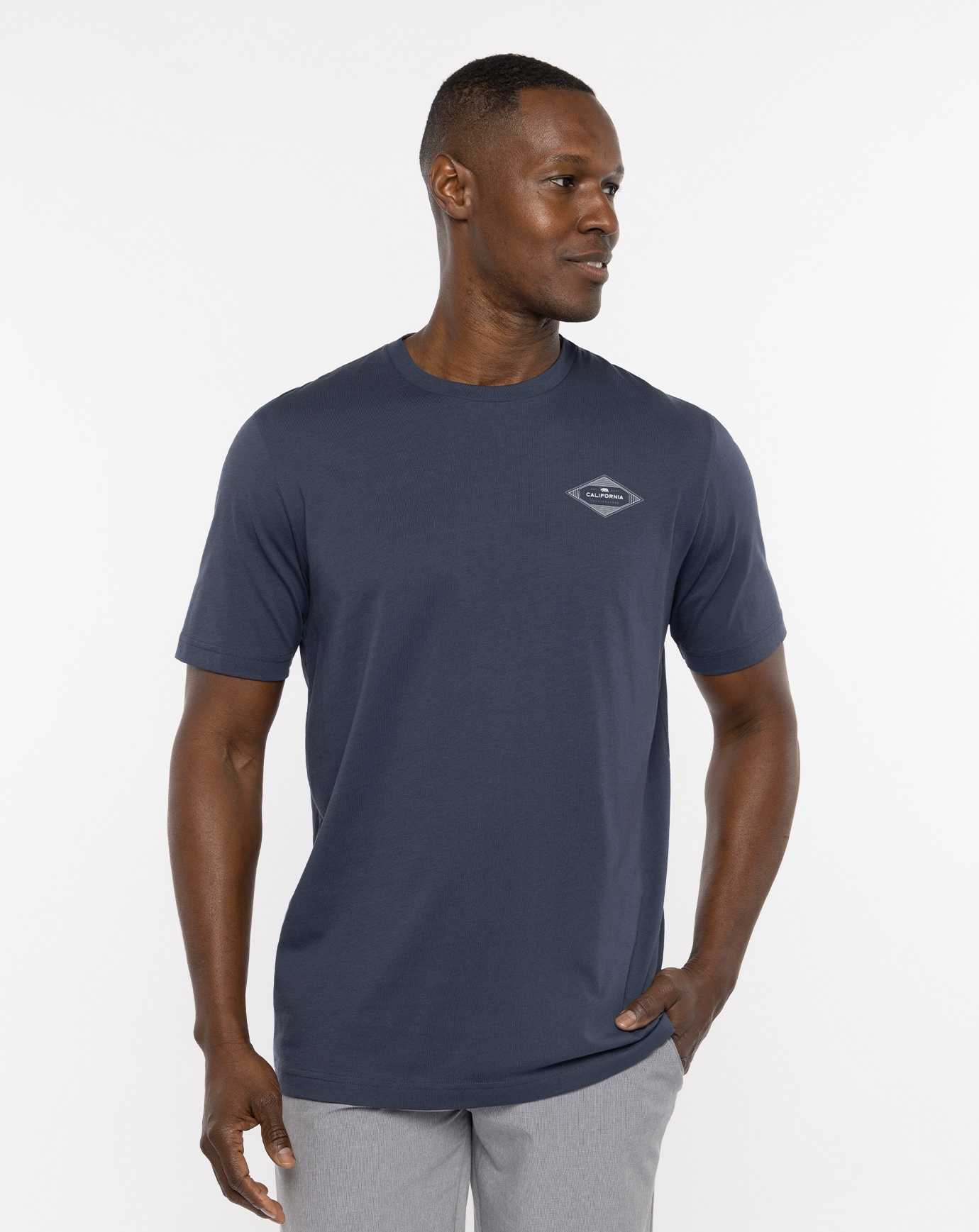 Travis Mathew North Beach Tee Blue Nights | UNFQWJR-61