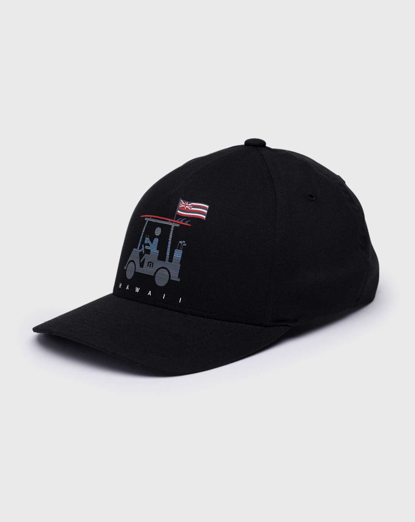 Travis Mathew Northern Point Snapback Hat Black | HUDTRCM-12