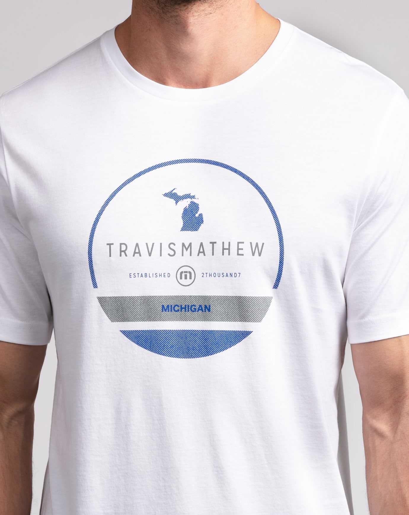 Travis Mathew Nugent Tee White | CQBEDVO-56