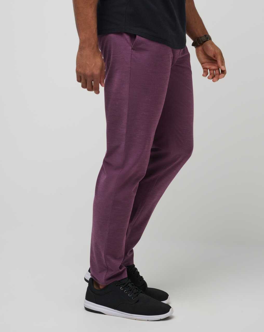 Travis Mathew Open To Close Tech Chino Pant Plum | GKQRPHT-04