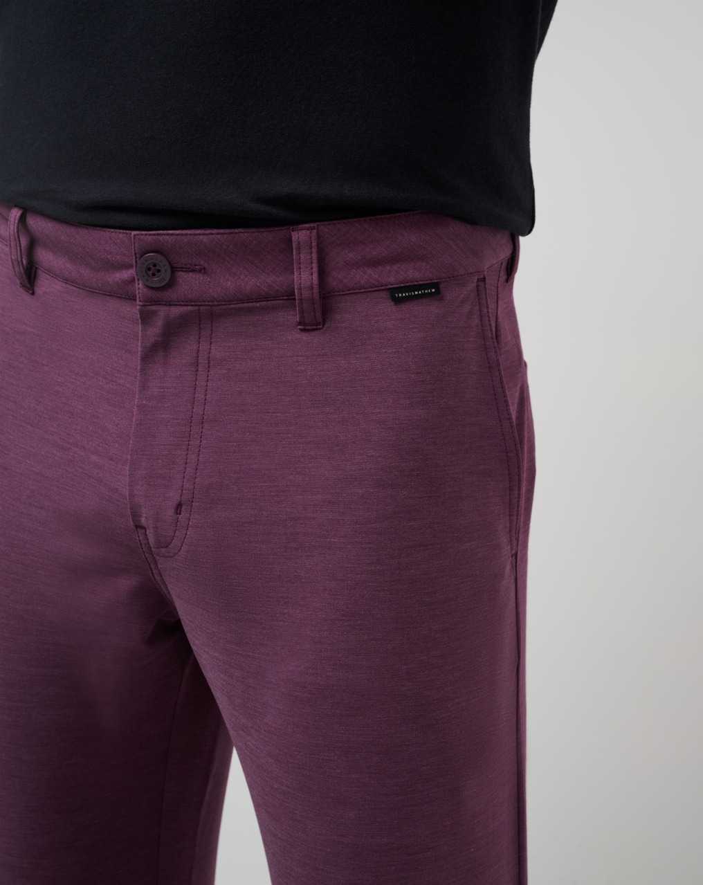 Travis Mathew Open To Close Tech Chino Pant Plum | GKQRPHT-04