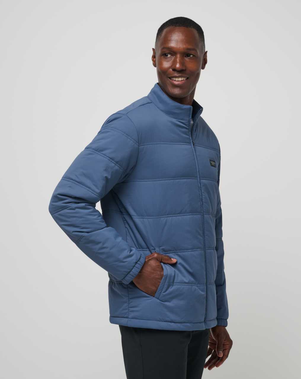 Travis Mathew Palisades Puffer Jacket Navy | ABWICRO-30