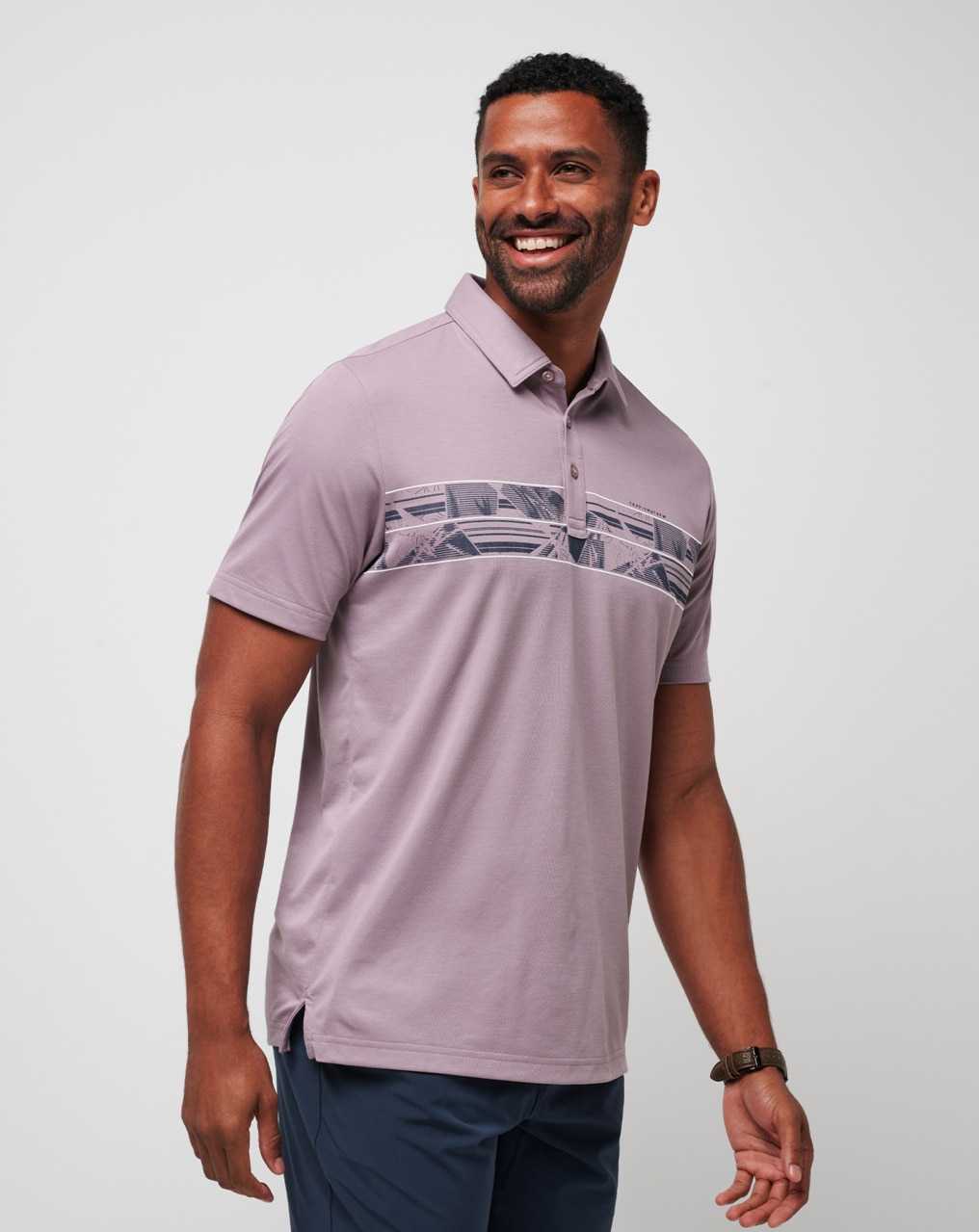 Travis Mathew Papaya Grove Polo Elderberry | WOIUNSK-13