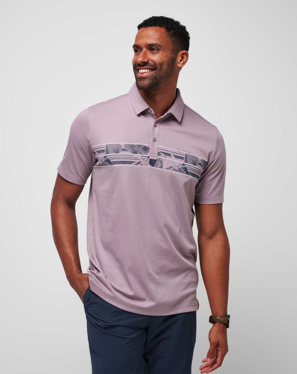 Travis Mathew Papaya Grove Polo Elderberry | WOIUNSK-13