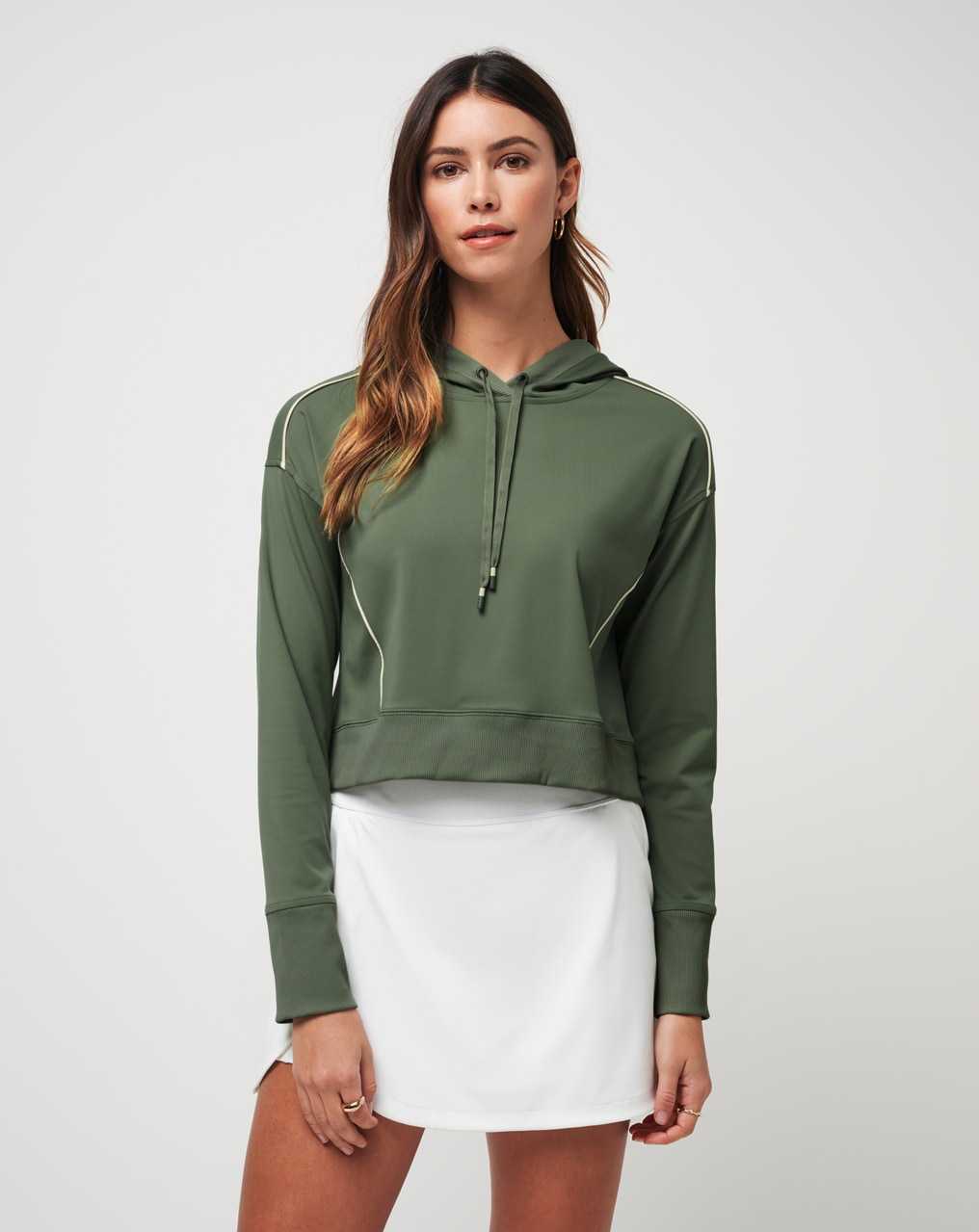 Travis Mathew Paso Robles Moveknit Hoodie Agave Green | AEWXJVU-28