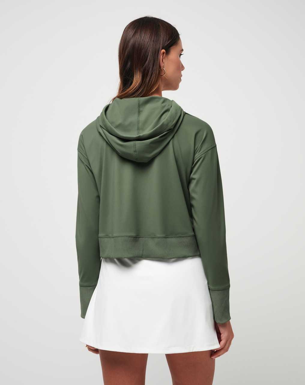 Travis Mathew Paso Robles Moveknit Hoodie Agave Green | AEWXJVU-28