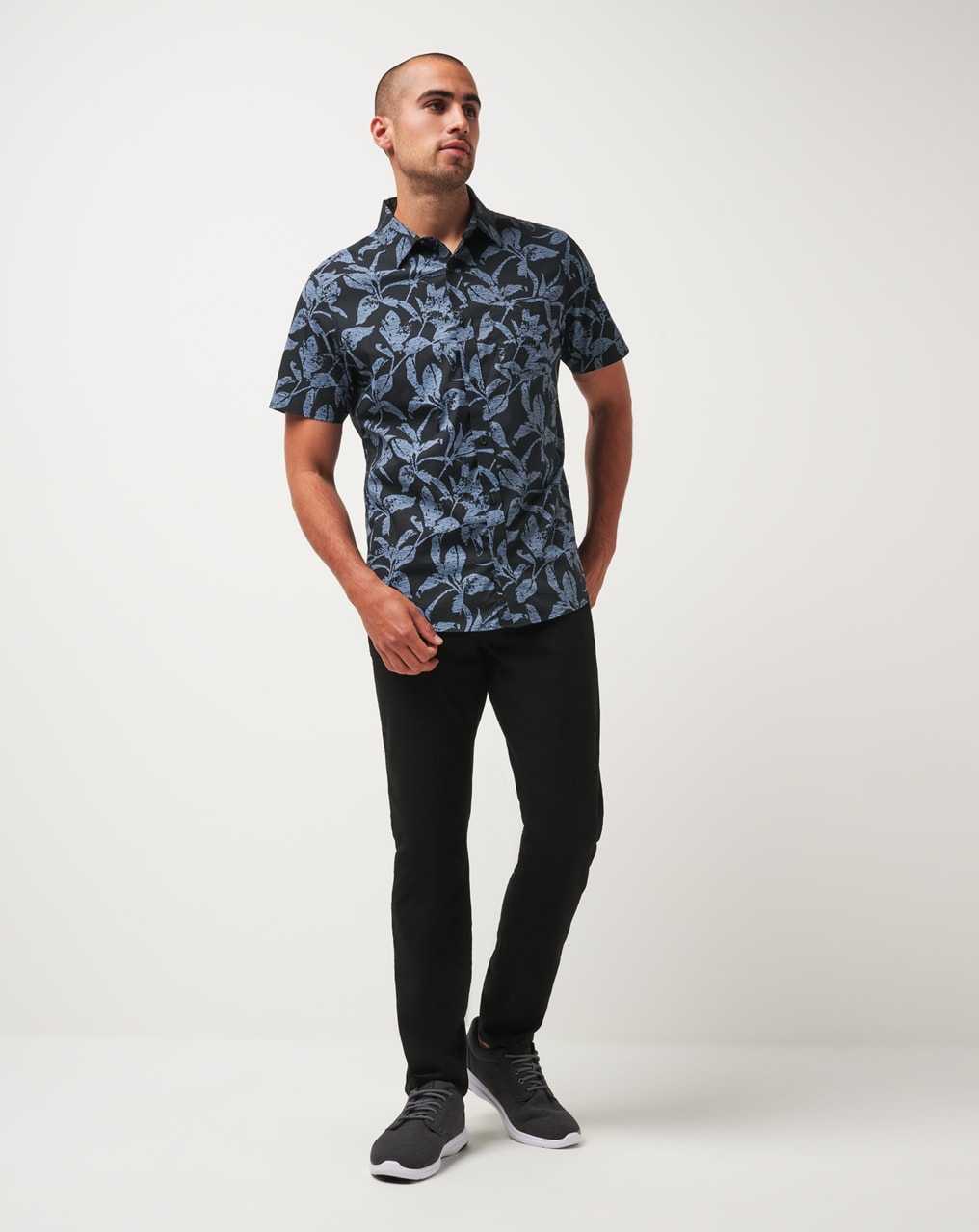 Travis Mathew Photo Finish Button-up Black | OQZKDMR-53