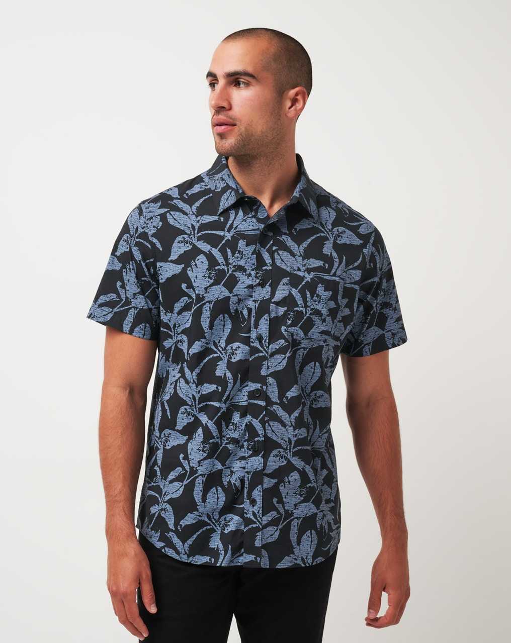 Travis Mathew Photo Finish Button-up Black | OQZKDMR-53