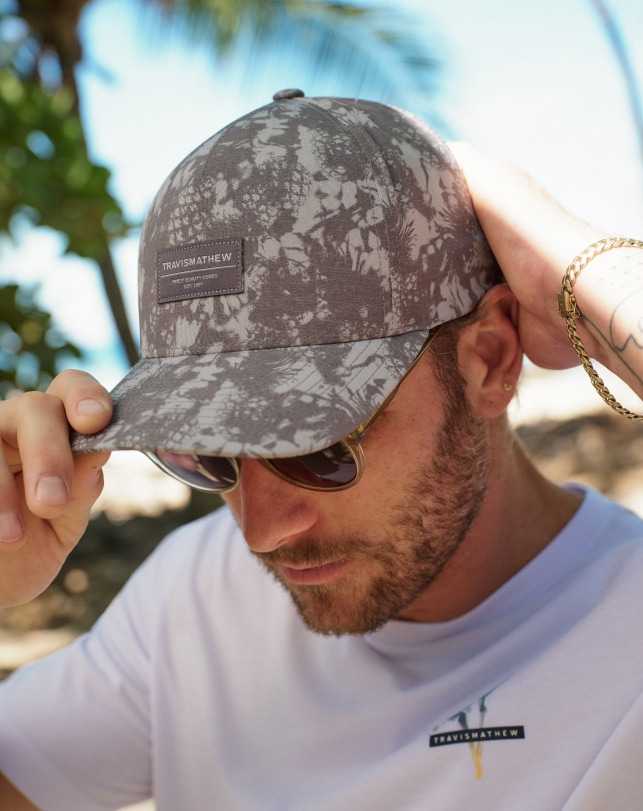 Travis Mathew Pineapple Please Snapback Hat Grey | PNXCUOT-97