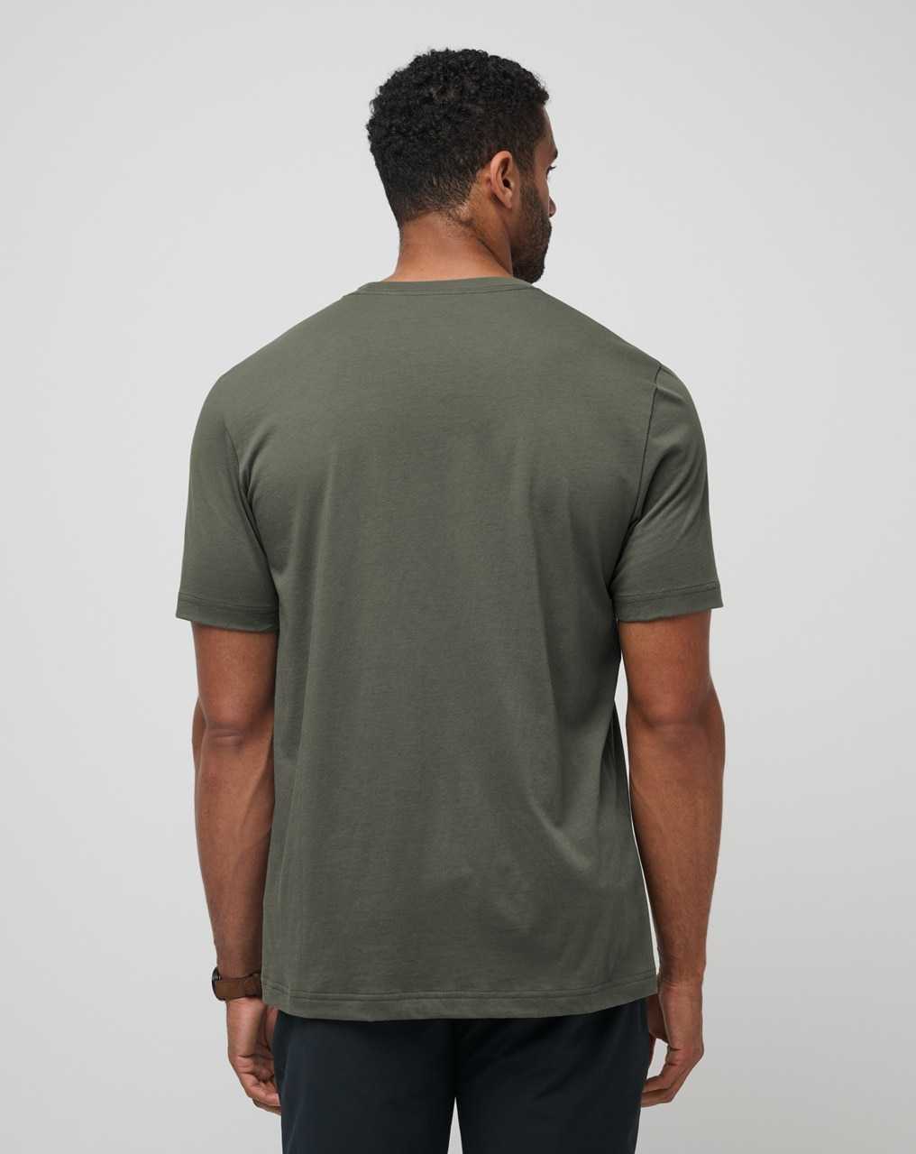 Travis Mathew Port Planner Tee Dark Olive | UMNXTKO-39