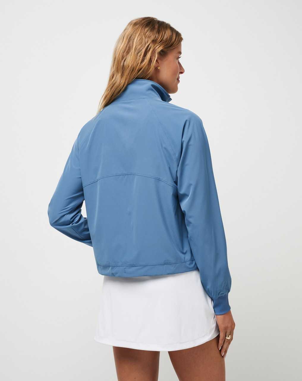 Travis Mathew Post Match Full Zip Jacket Copen Blue | POAITWV-78