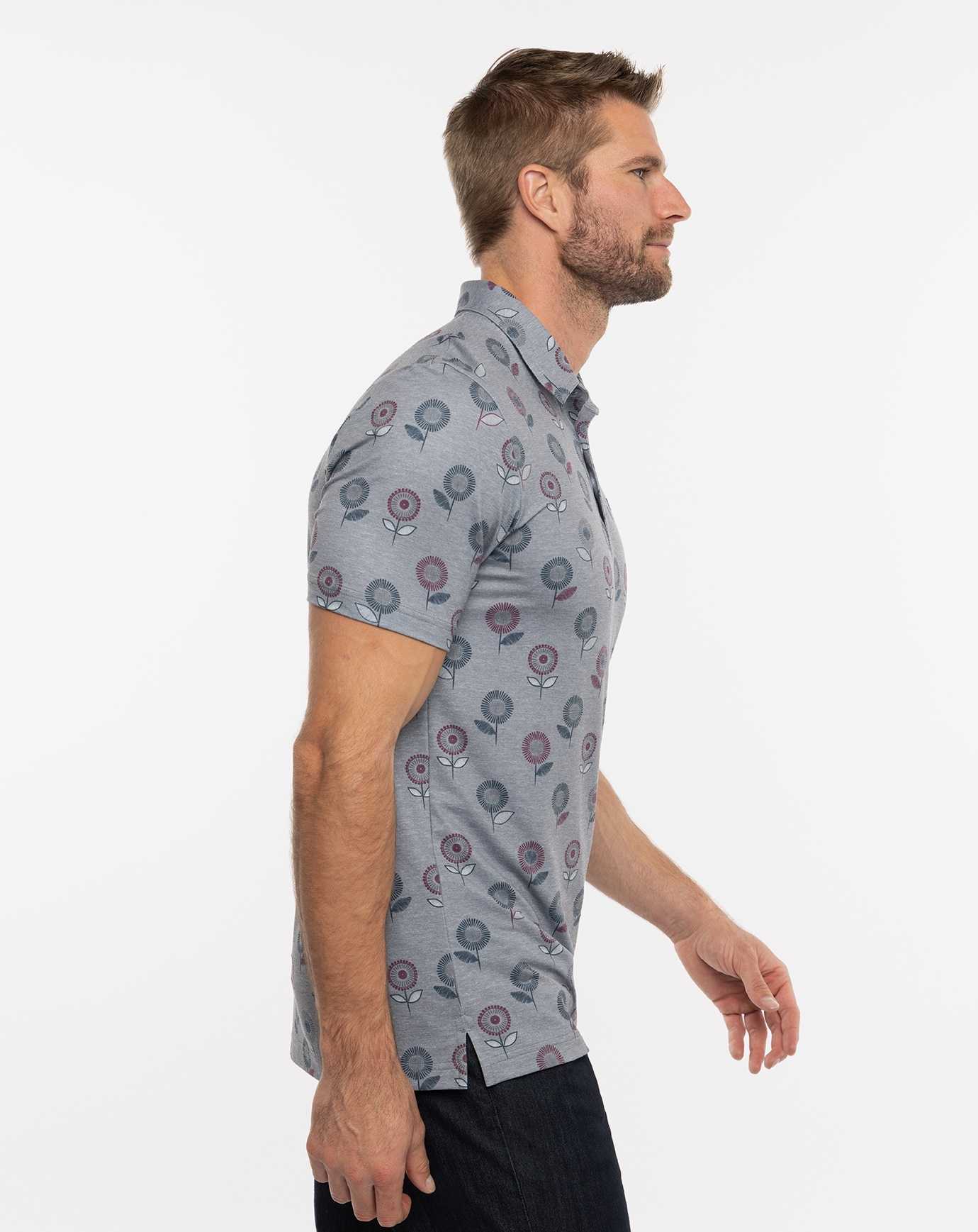 Travis Mathew Preboarding Polo Heather Medium Grey | JSWXQHF-51