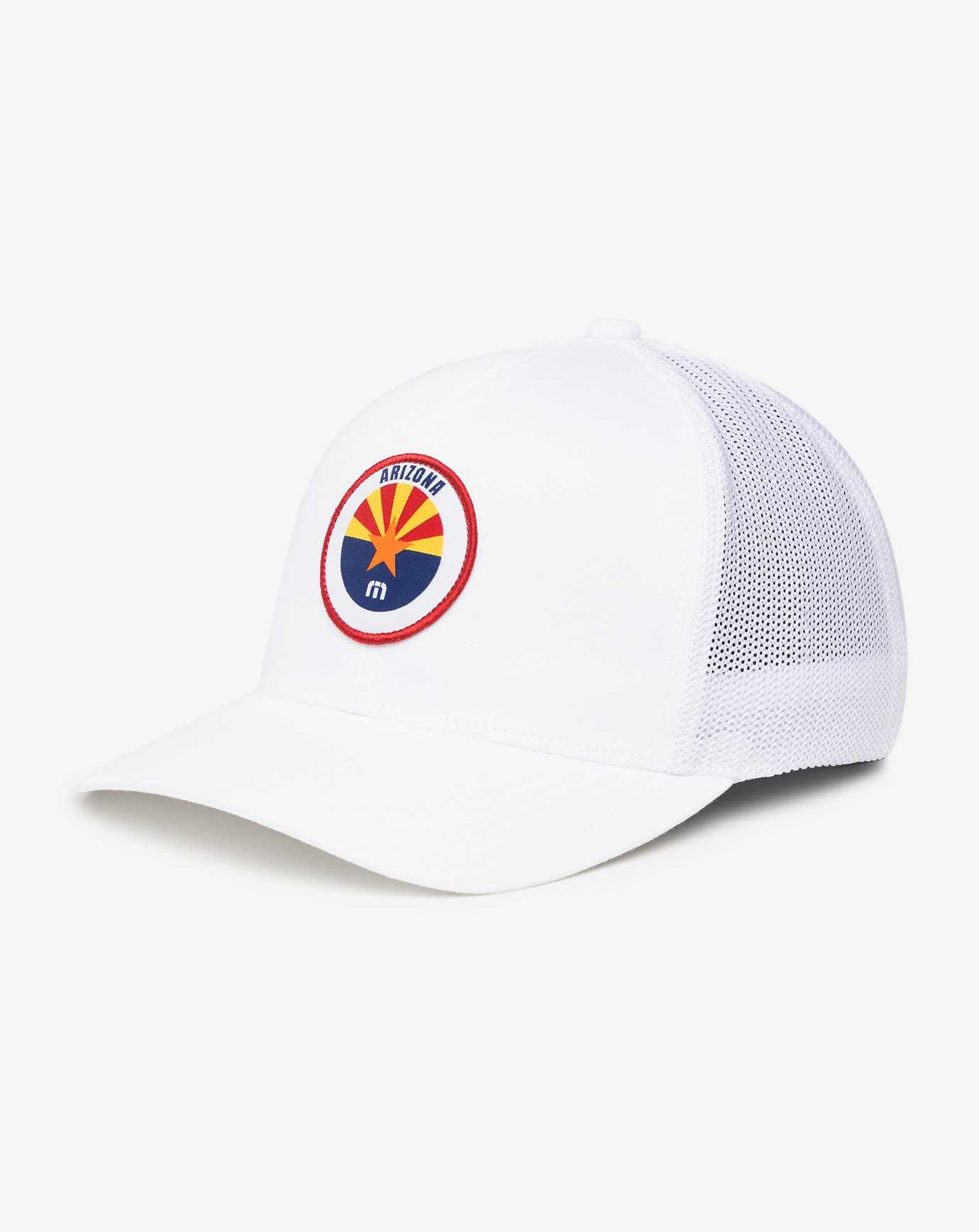 Travis Mathew Prickly Pear Snapback Hat White | ZAEVLHU-70