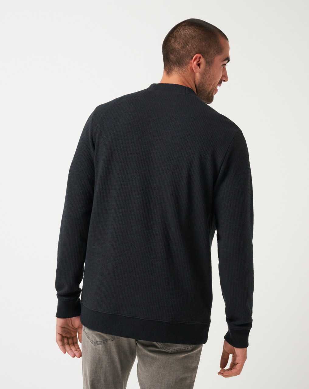 Travis Mathew Pristine Shore Cardigan Black | KWQYCVL-49