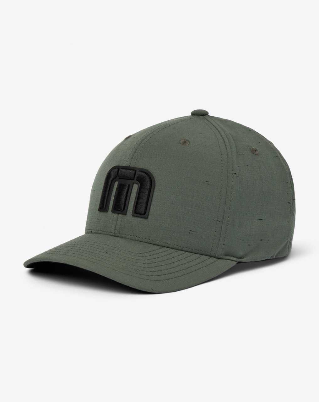 Travis Mathew Private Cabin Snapback Hat Dark Olive | YTAZLDV-87