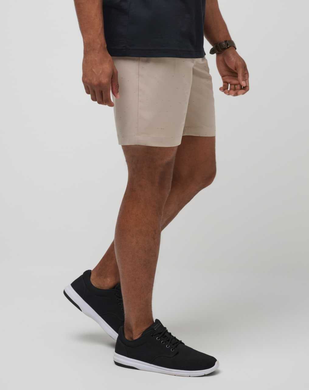 Travis Mathew Private Pier Short 9in Oxford Tan | OJGBYLH-94