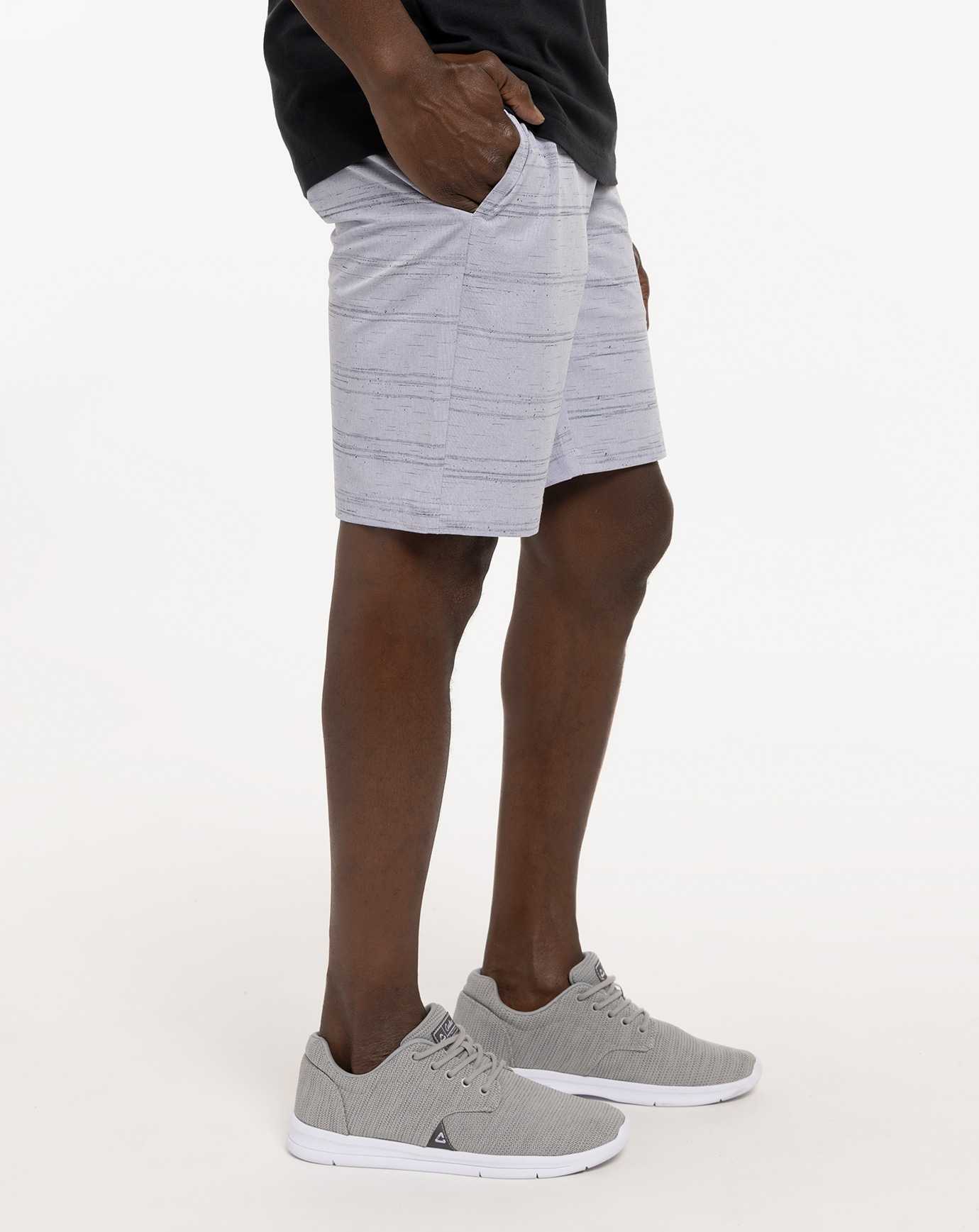 Travis Mathew Provisions Short 9in Heather Silver Bullet | FCADMBR-65