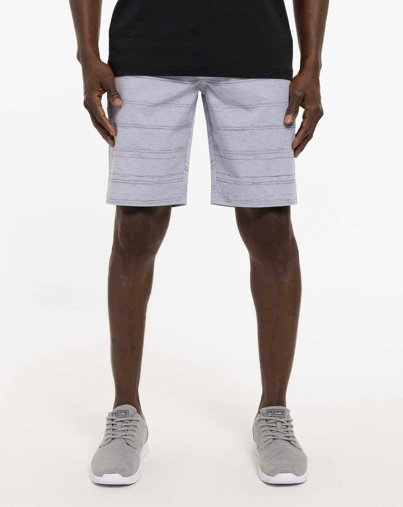 Travis Mathew Provisions Short 9in Heather Silver Bullet | FCADMBR-65