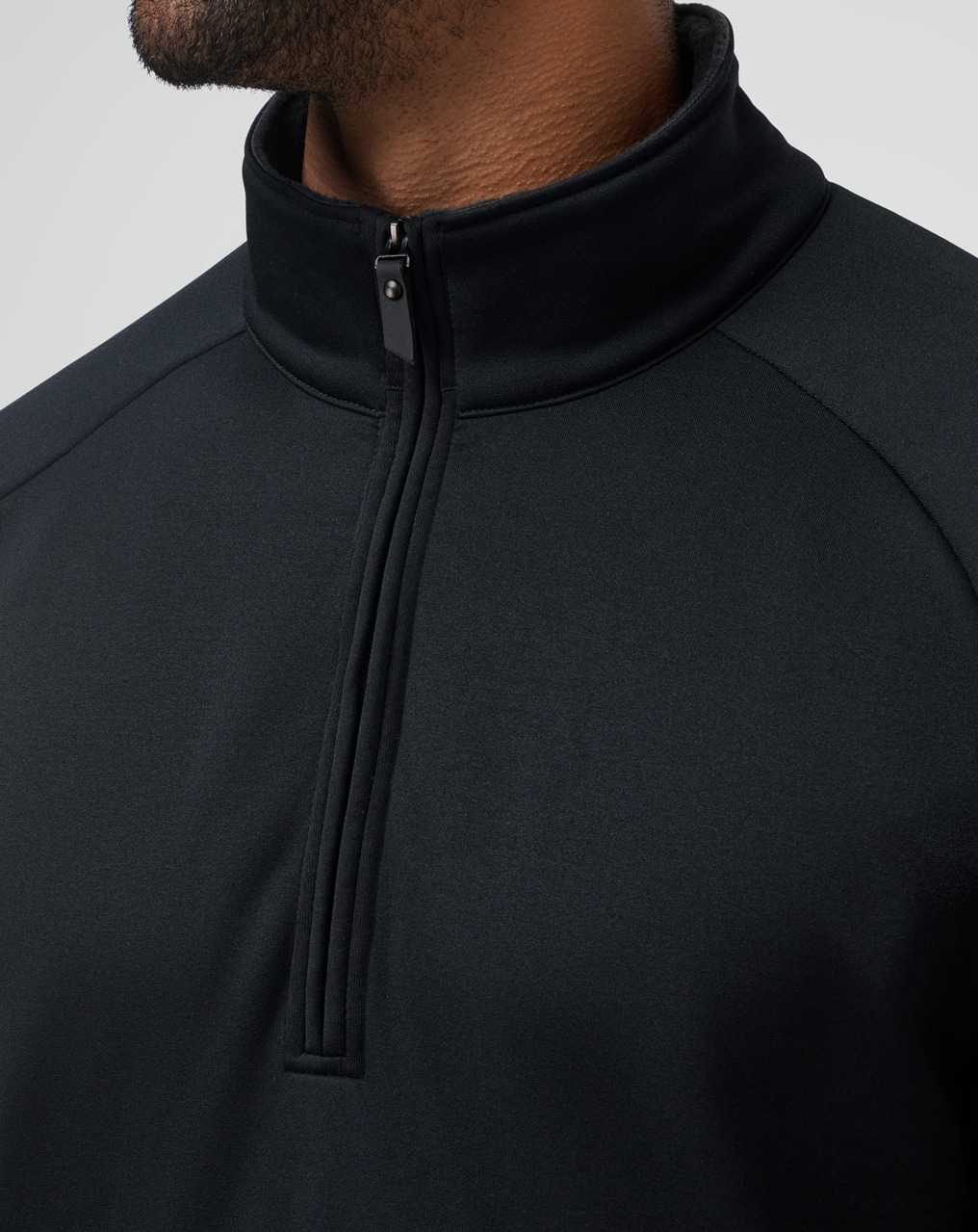 Travis Mathew Quest Polar Fleece Quarter Zip Black | HDZWXJF-89