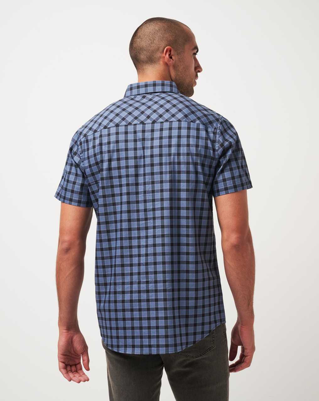 Travis Mathew Rank And File Button-up Vintage Indigo | OUAMXTG-73