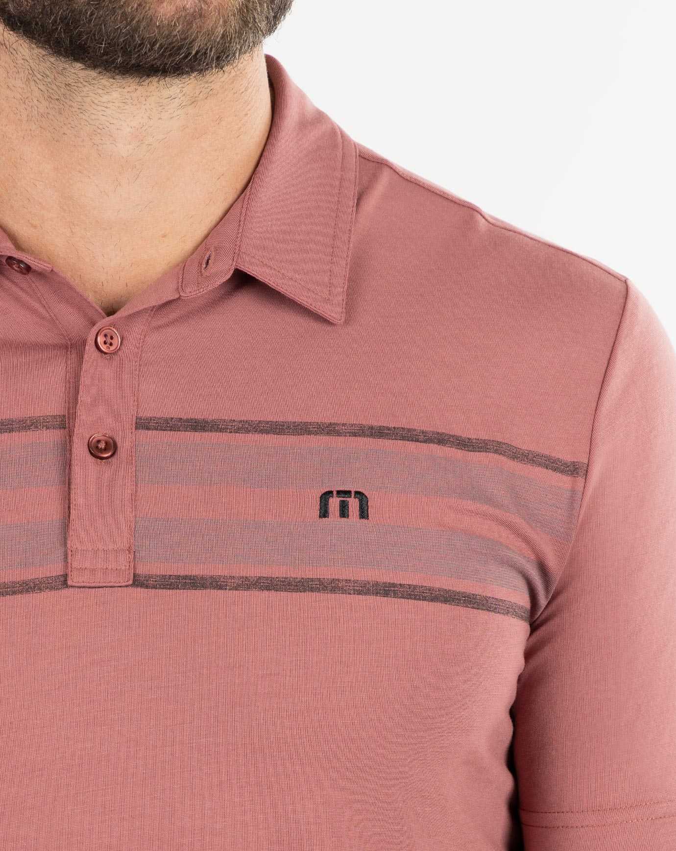 Travis Mathew Red River Polo Roan Rouge | XOUHJFC-70