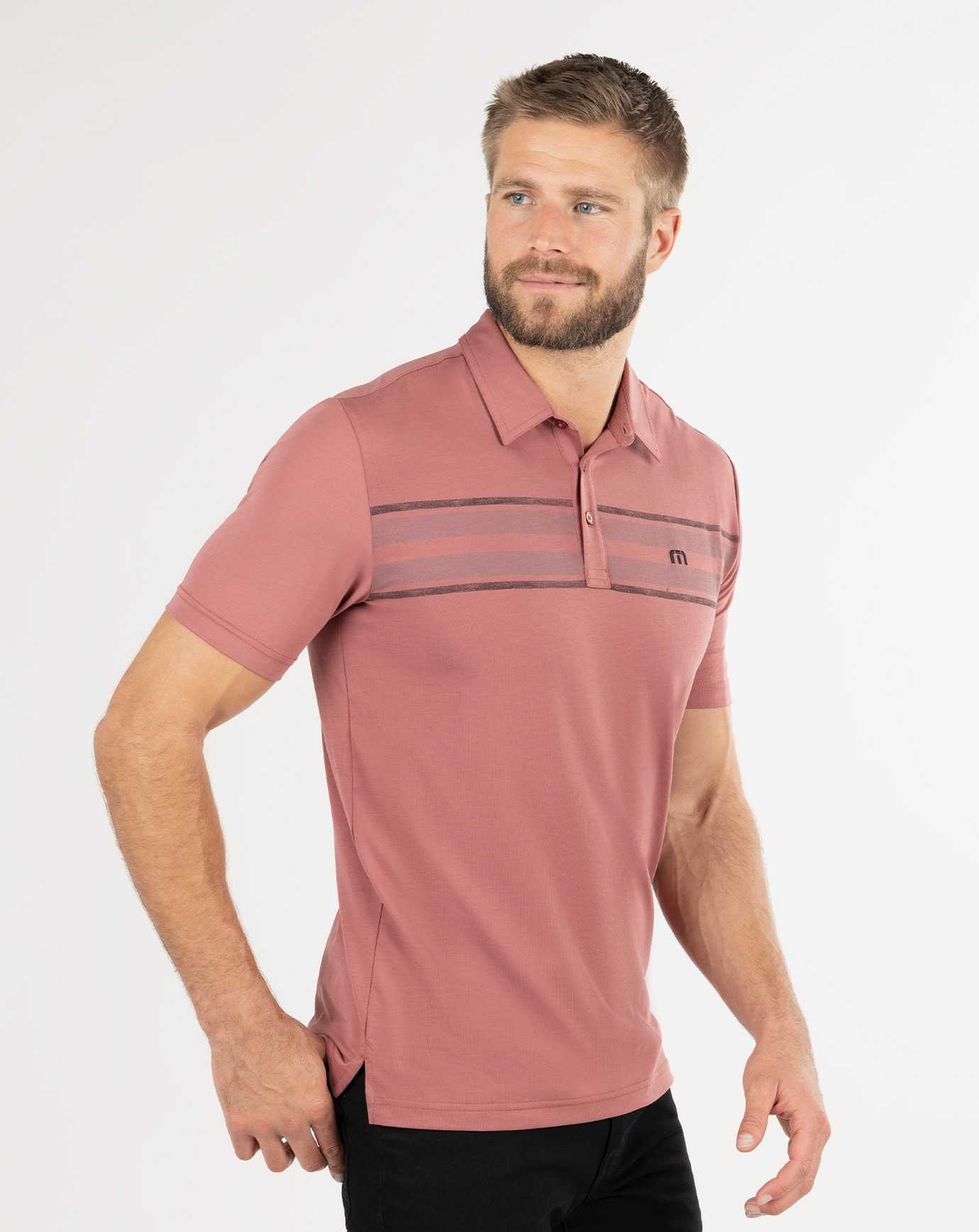 Travis Mathew Red River Polo Roan Rouge | XOUHJFC-70