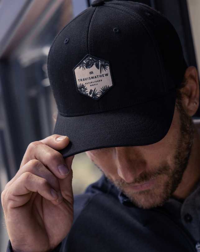 Travis Mathew Reflect The Sun Snapback Hat Black | GZPXHWN-28