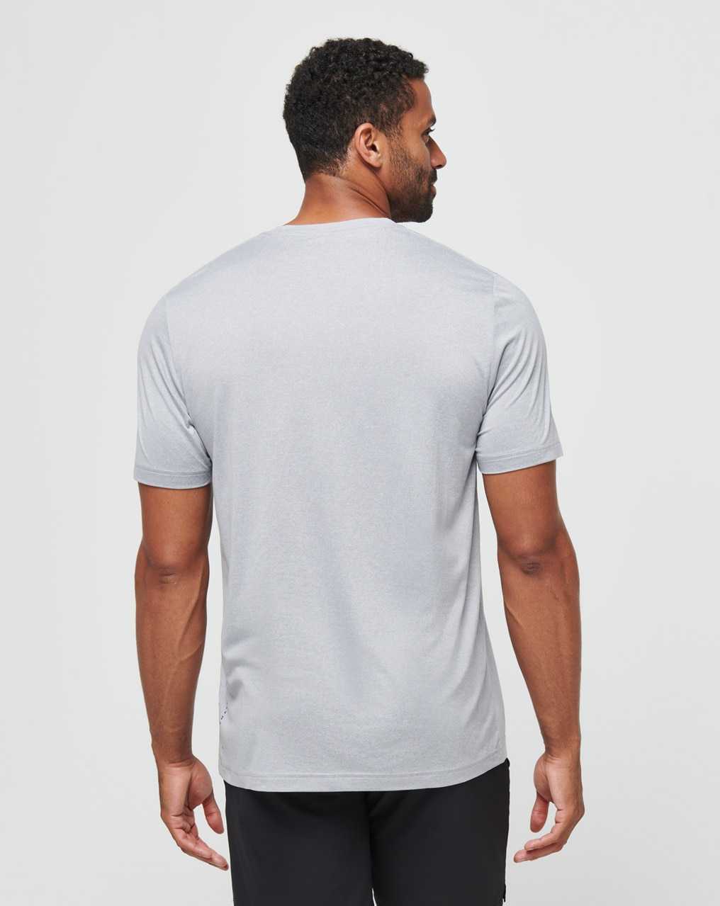 Travis Mathew Risk Taker Active Tee Heather Light Grey | VTHPNOX-97