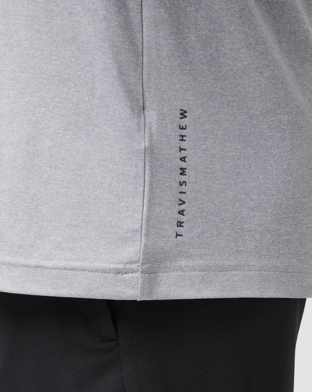 Travis Mathew Risk Taker Active Tee Heather Light Grey | VTHPNOX-97