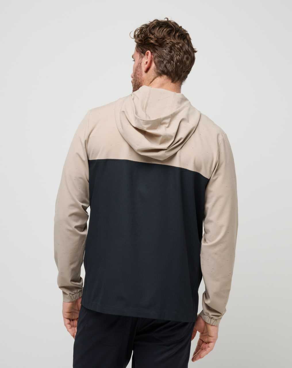 Travis Mathew Rocky Shore Quarter Zip Hoodie Oxford Tan | OWZLPUR-16