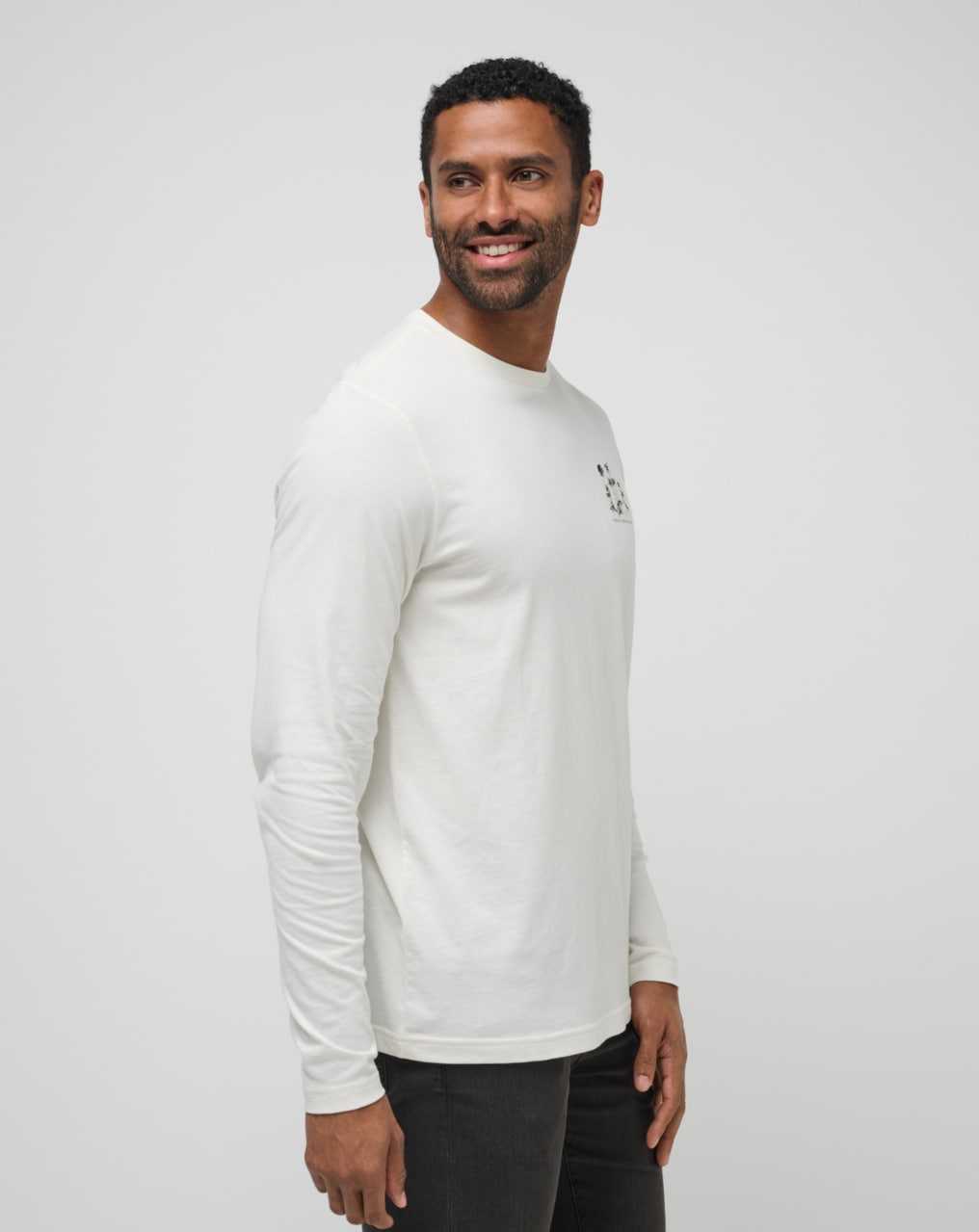 Travis Mathew Rolling Waves Long Sleeve Tee Vanilla Ice | POTQVUM-91