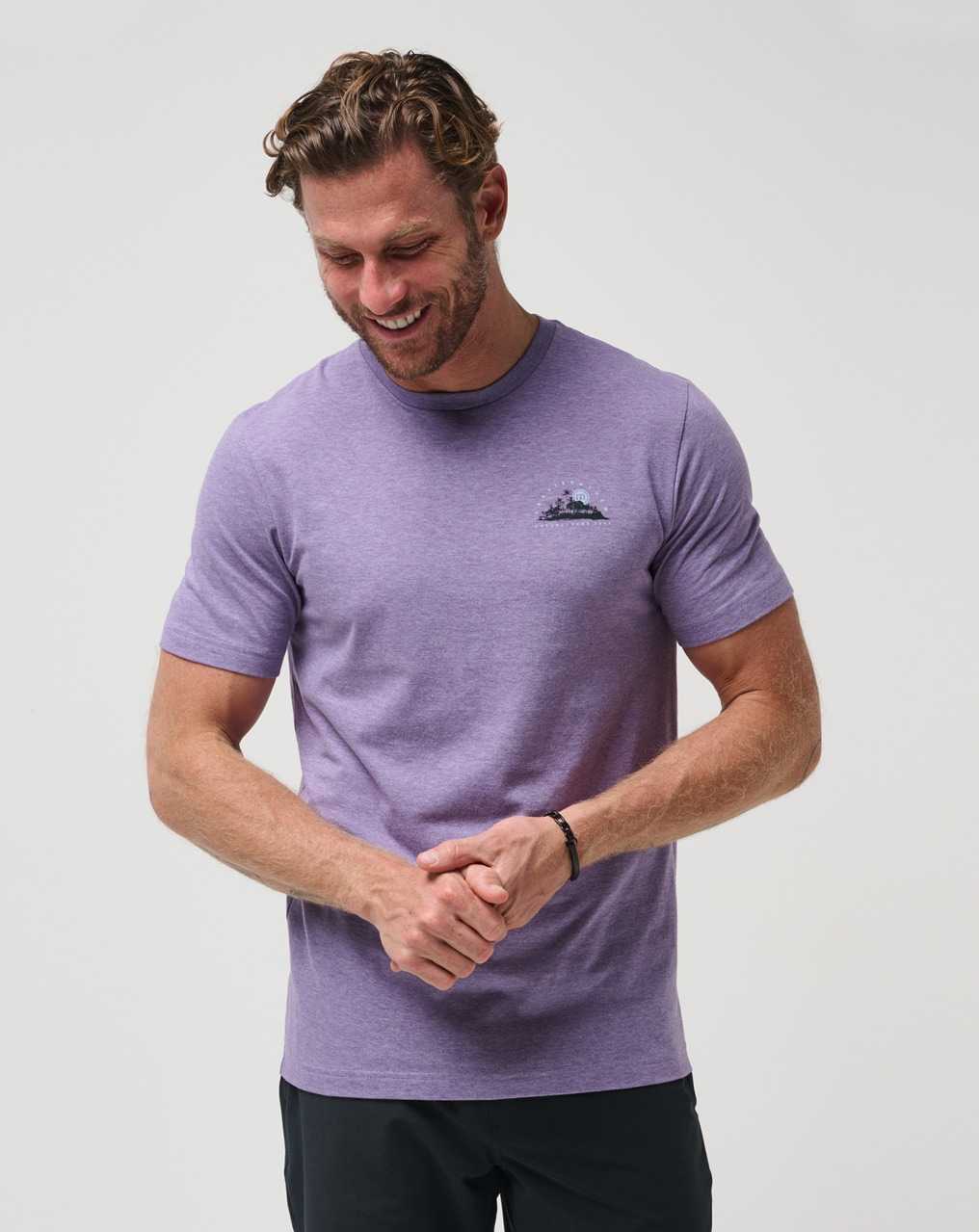 Travis Mathew Room With A View Tee Heather Imperial | GOQPBXW-70