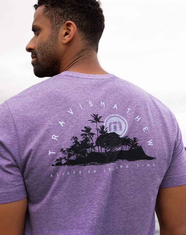 Travis Mathew Room With A View Tee Heather Imperial | GOQPBXW-70