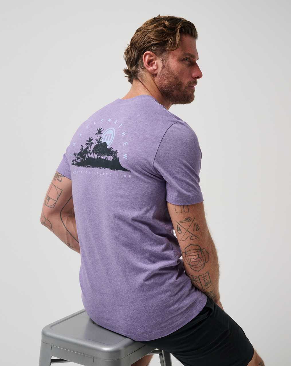 Travis Mathew Room With A View Tee Heather Imperial | GOQPBXW-70