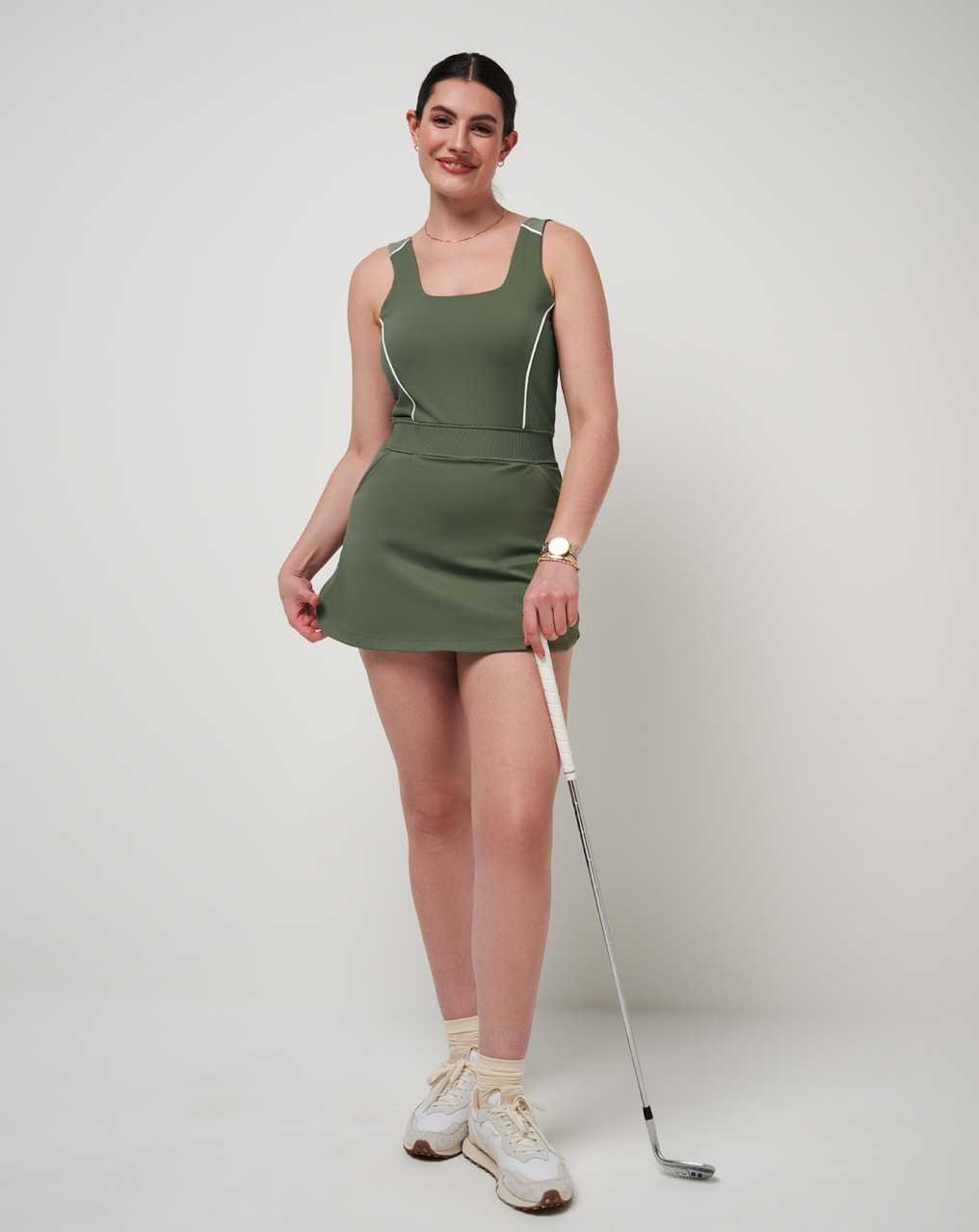 Travis Mathew Royal Treatment Moveknit Dress Agave Green | MLIGECH-67