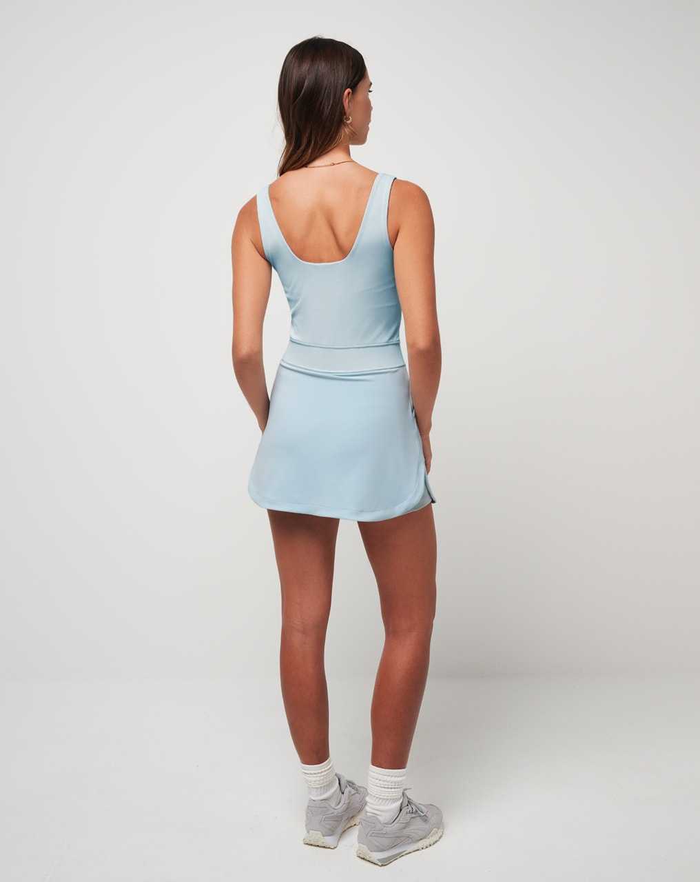 Travis Mathew Royal Treatment Moveknit Dress Celestial Blue | UYWXNOM-53