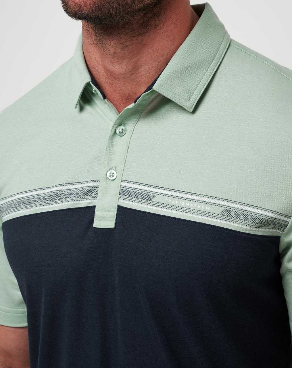 Travis Mathew Rustic Route Polo Jadeite | PGMCRFY-25