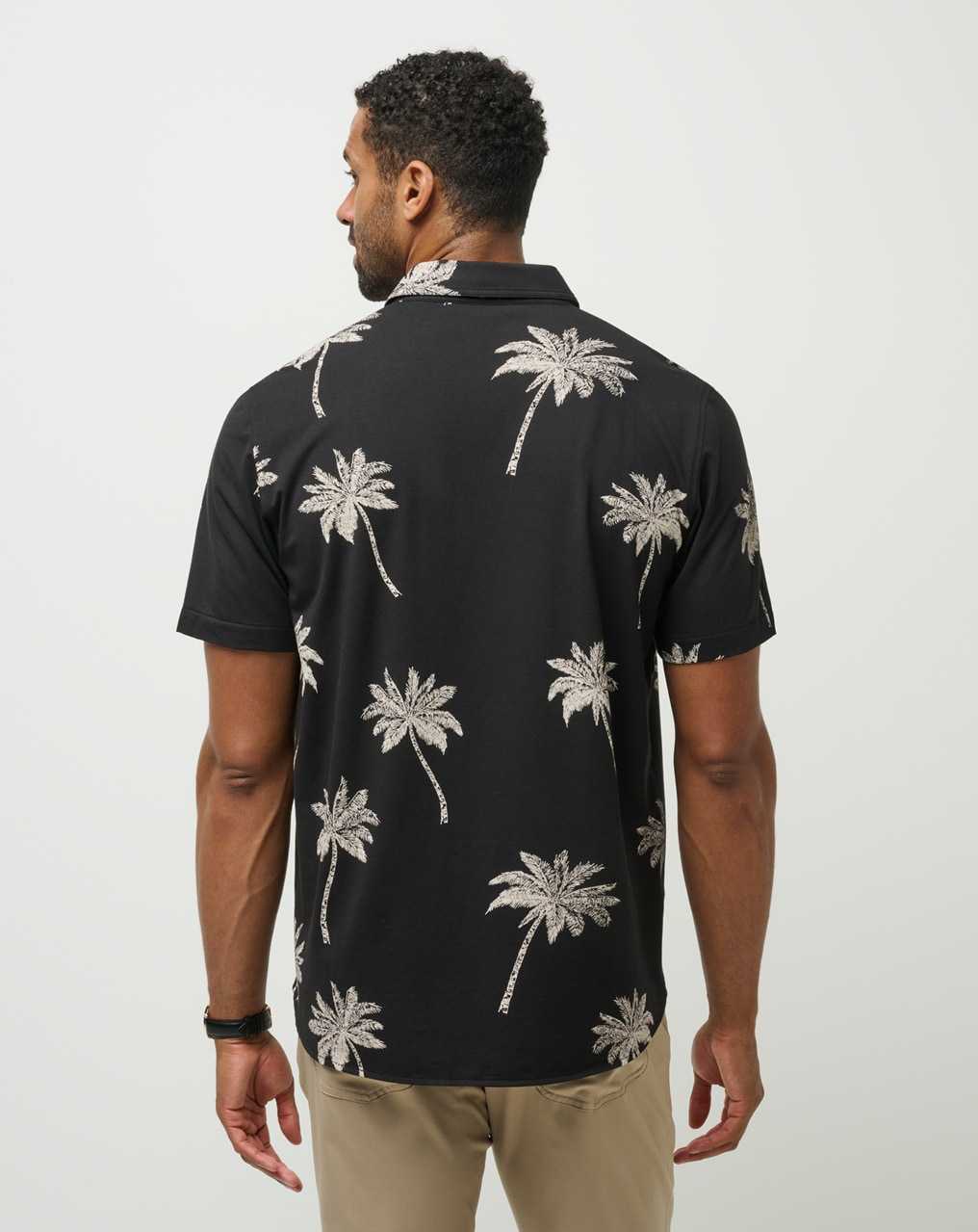 Travis Mathew Safari Sun Button-up Black | HYGJPKS-29