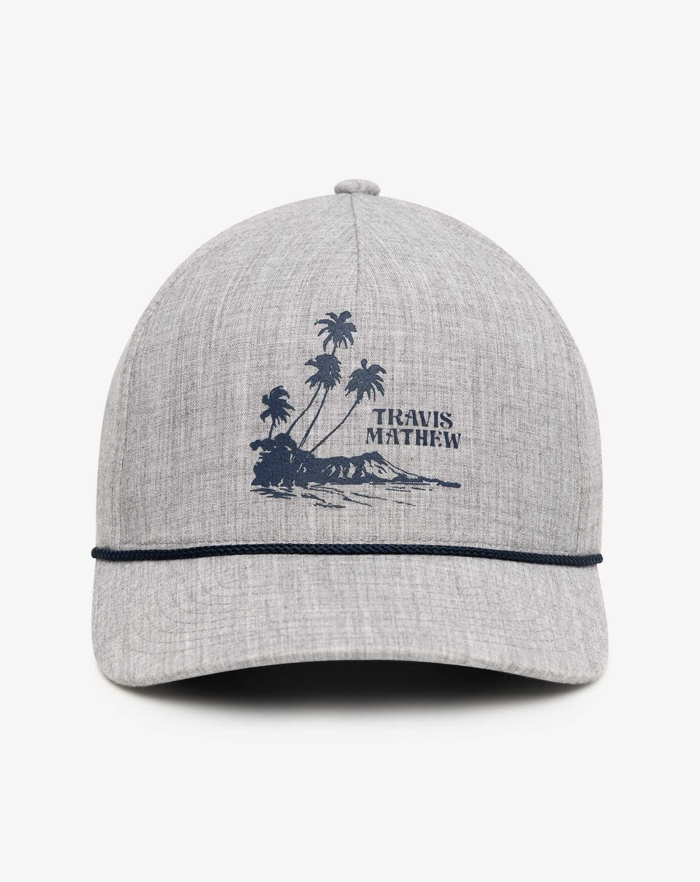 Travis Mathew Salsa Verde Snapback Hat Heather Grey | AOBFWPM-34