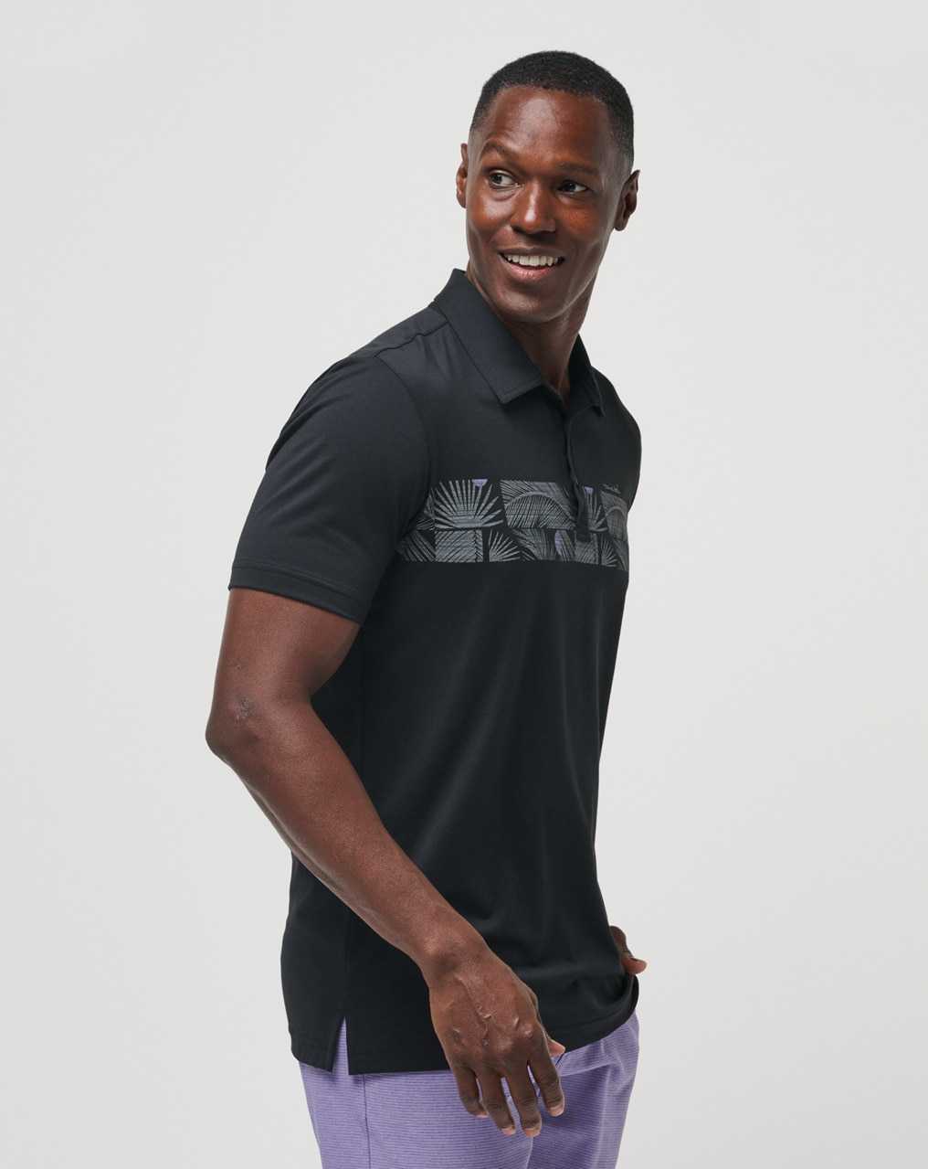 Travis Mathew Sand Nap Polo Black | CRHSVIX-53