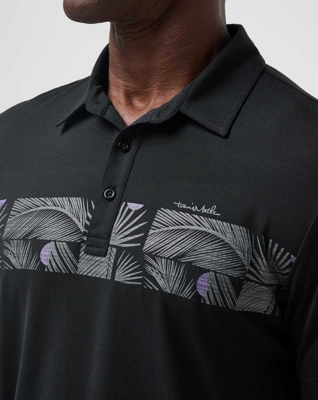 Travis Mathew Sand Nap Polo Black | CRHSVIX-53