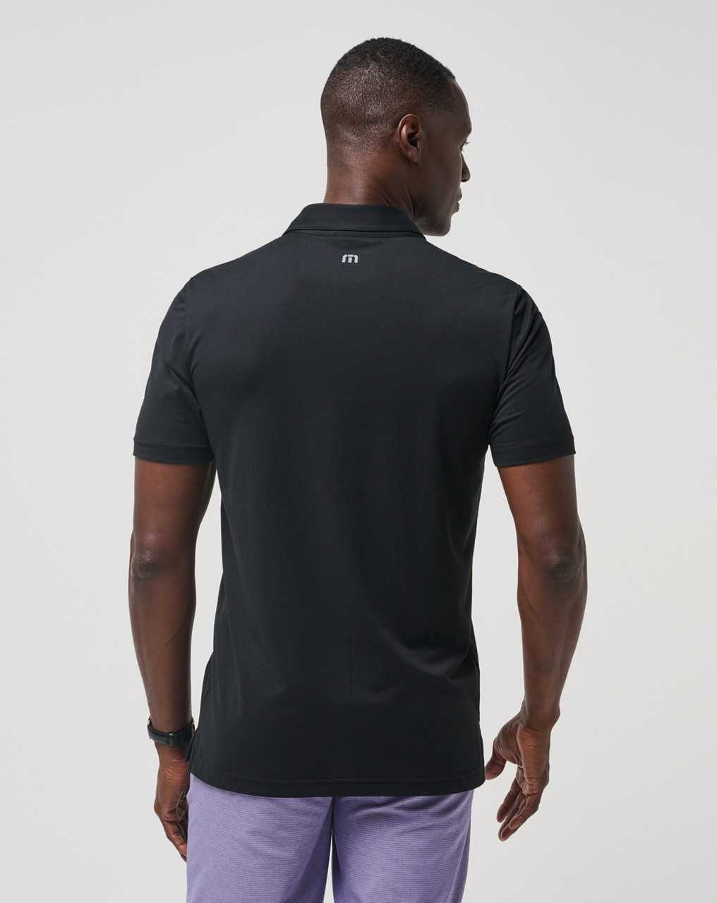 Travis Mathew Sand Nap Polo Black | CRHSVIX-53