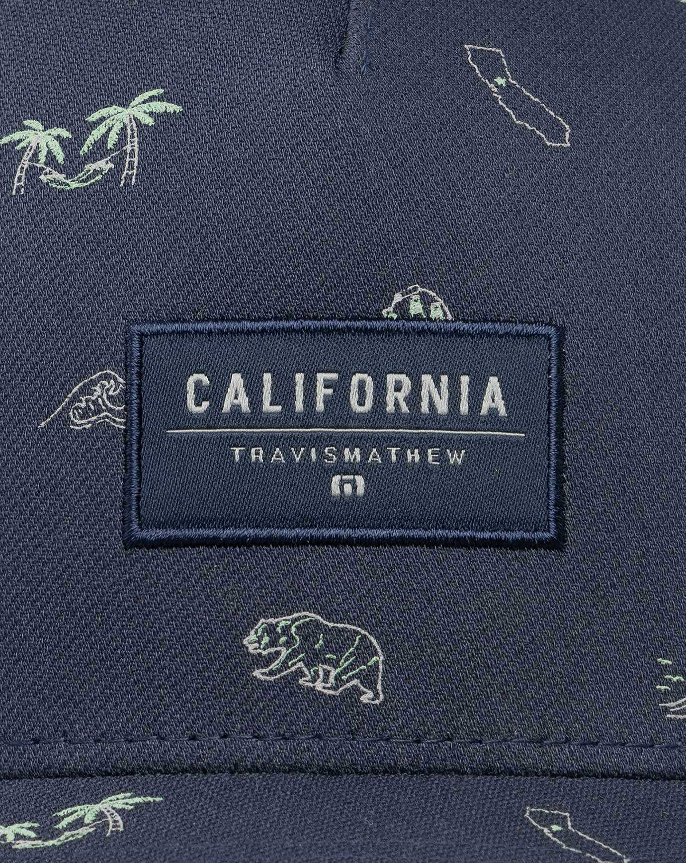 Travis Mathew Sausalito Snapback Hat Blue Nights | CGYLXTW-84