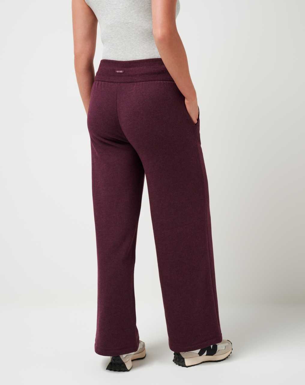 Travis Mathew Save The Day Wide Leg Pant Heather Winetasting | IAGPJOQ-76